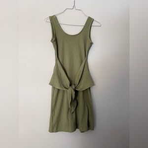 Aerie Size XS Olive Green Sleeveless Tank Dress